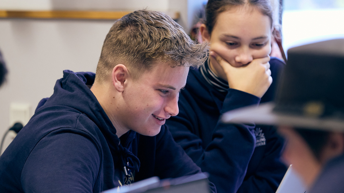 Elever har undervisning på Kongeådalens Efterskole